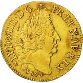 Monnaie, France, Louis XIV, Double louis dor aux 4 L, 2 Louis Dor, 1694, La