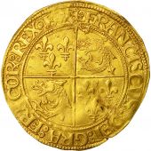 Coin, France, Franois Ier, Ecu dor, Grenoble, VF(30-35), Gold, Duplessy:783