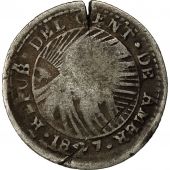 Coin, Costa Rica, 1/2 Ral, 1847, VF(20-25), Silver, KM:68