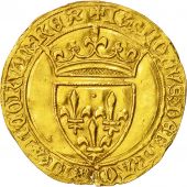 Monnaie, France, Charles VI, Ecu dor, Rouen, TTB, Or, Duplessy:369B