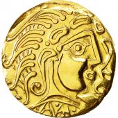 Coin, Parisii, Medal, Refrappe Stater, MS(63), Gold