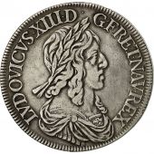 Coin, France, Louis XIII, cu de 60 Sols, deuxime poinon de Warin, Ecu