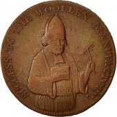 Coin, Great Britain, Woollen Manufactory, Halfpenny Token, 1792, EF(40-45)