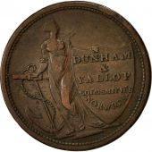 Monnaie, Grande-Bretagne, Dunham & Vallop, Halfpenny Token, 1811, TB, Cuivre