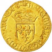 Coin, France, Henri IV, Ecu dor, 1596, Aix, AU(55-58), Gold, KM:10.6