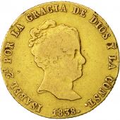 Coin, Spain, Isabel II, 80 Reales, 1838, VF(20-25), Gold, KM:578.3
