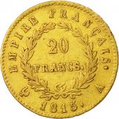 Coin, France, Napoléon I, 20 Francs, 1815, Paris, EF(40-45), Gold, KM:705.1