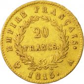 Coin, France, Napolon I, 20 Francs, 1815, Paris, EF(40-45), Gold, KM:705.1