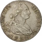Coin, Spain, Charles IV, 4 Rales, 1792, Madrid, MS(60-62), Silver, KM:431.1