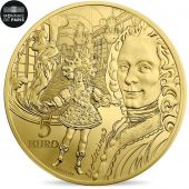 France, Monnaie de Paris, 5 Euro, Europa - Voltaire, 2018, MS(65-70), Gold