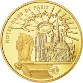 Coin, France, Notre-Dame de Paris, 100 Francs, 2001, MS(65-70), Gold, KM:1273