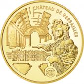 Coin, France, Chteau de Versailles, 100 Francs, 2001, Paris, MS(65-70), Gold