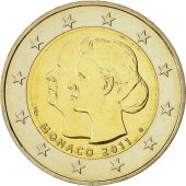 Monaco, 2 Euro, Mariage Princier, 2011, FDC, Bi-Metallic, KM:196