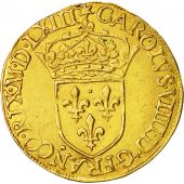 Coin, France, Charles IX, Ecu dor, 1563, Paris, AU(50-53), Gold, Duplessy:1057