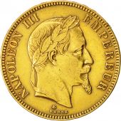 Monnaie, France, Napoleon III, 100 Francs, 1869, Paris, TTB, Or