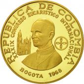 Coin, Colombia, 300 Pesos, 1968, MS(63), Gold, KM:233