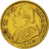 Coin, ITALIAN STATES, PAPAL STATES, Pius IX, 10 Lire, 1867, Roma, EF(40-45)