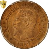 Monnaie, France, Napoleon III, 2 Centimes, 1857, Lille, PCGS MS64RD