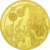 France, Monnaie de Paris, 50 Euro, Liesse Populaire - Armistice, 2018, Gold
