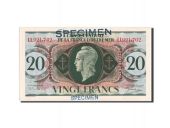 Guadeloupe, 20 Francs, 2.2.1944, SPECIMEN, KM:28s