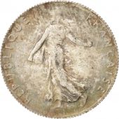 France, Semeuse, 50 Centimes, 1916, Silver, Toned, KM:854