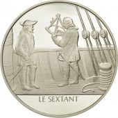 France, Medal, Le sextant, Sciences & Technologies, FDC, Argent