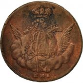 Russia, Elizabeth, Kopek, 1755, Moscow, VF(30-35), Copper, KM:3.2