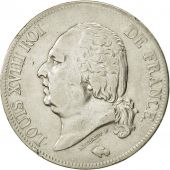 France, Louis XVIII, 5 Francs, 1821, Lille, EF(40-45), Silver
