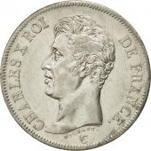 France, Charles X, 5 Francs, 1826, Rouen, AU(55-58), Silver, KM:720.2