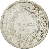 France, Hercule, 5 Francs, 1872, Paris, VF(20-25), Silver, KM:820.1