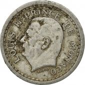 Monaco, Louis II, Franc, 1943, EF(40-45), Aluminum, KM:120, Gadoury:MC131