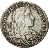 tats italiens, NAPLES, Charles II, Tari, 1688, Naples, TTB, Argent, KM:113