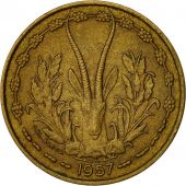 French West Africa, 10 Francs, 1957, Paris, EF(40-45), Aluminum-Bronze, KM:8