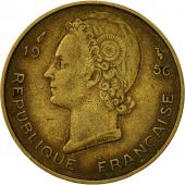 French West Africa, 10 Francs, 1956, Paris, TB+, Aluminum-Bronze, KM:6