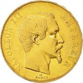 Second Empire, Napolon III tte nue, 50 Francs, 1855, Paris, Gadoury 1111