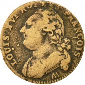 France, Louis XVI, 12 deniers franois, 1791 AA, Metz, VF(30-35)