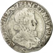 Louis XIII, Demi-Franc, tte nue au col frais, 1615 S, Troyes, Gad. 39