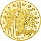 France, 5 Euro, 2013, MS(65-70), Gold, KM:2092