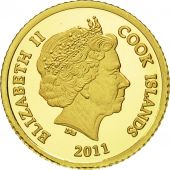 Cook Islands, Elizabeth II, 5 Dollars, 2011, Valcambi, MS(65-70), Gold, KM:1504
