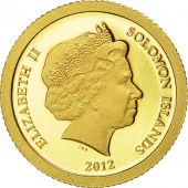 les Salomon, Elizabeth II, 5 Dollars, Maya, 2012, FDC, Or, KM:231