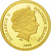 les Salomon, Elizabeth II, 5 Dollars, Ddale, 2008, FDC, Or, KM:203
