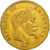 France, Napolon III, 100 Francs, 1862, Strasbourg, Or, KM 802.1, Gadoury 1136