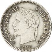 Second Empire, Napolon III, 20 Centimes, 1867 BB, Strasbourg, SUP, Gadoury 309
