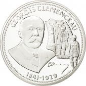 France, Medal, Nos Grands Hommes, Georges Clemenceau, History, MS(65-70), Silver