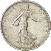 Coin, France, Semeuse, Franc, 1909, Paris, AU(55-58), Silver, KM 844.1