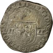 Monnaie, France, Henri IV, 1/4 Ecu, 1597, Bayonne, TB, Argent, Sombart 4686