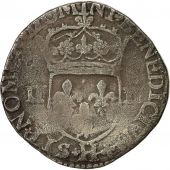 Coin, Henri IV, 1/4 Ecu, 1590, La Rochelle, VF(30-35), Silver, Sombart 4686