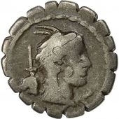 Coin, Papia, Denarius Serratus, 79 BC, Rome, VF(30-35), Silver, Crawford 384/1