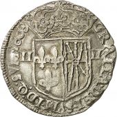 Coin, Henri IV, 1/4 Ecu, 1608, Saint Palais, EF(40-45), Silver, Sombart 4710
