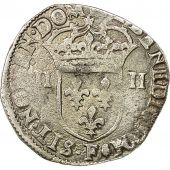 Monnaie, Louis XIII, 1/4 cu  la croix, 1615, Angers, TB+, Gadoury 27